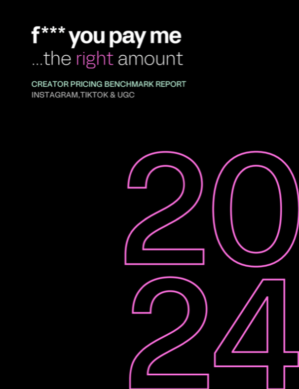 2024 Creator Pricing Benchmark Report